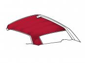 71-73 COUPE HEADLINER DK RED